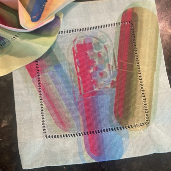 NICOLETTE MAYER PILLS POP ART COCKTAIL NAPKINS (4) - Picture 3 of 5